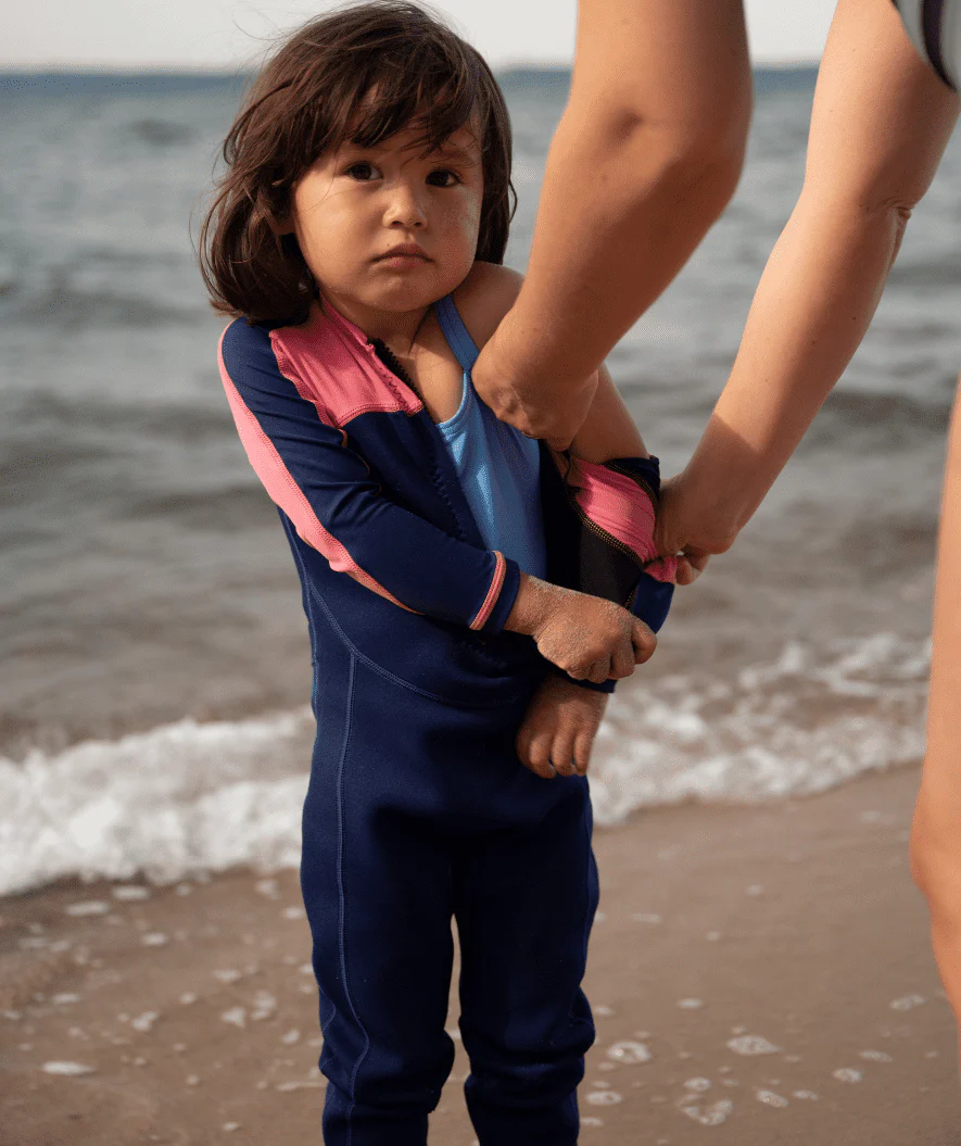 Watery UV wetsuit for kids - Calypso Full-Body - Pink - Image 7