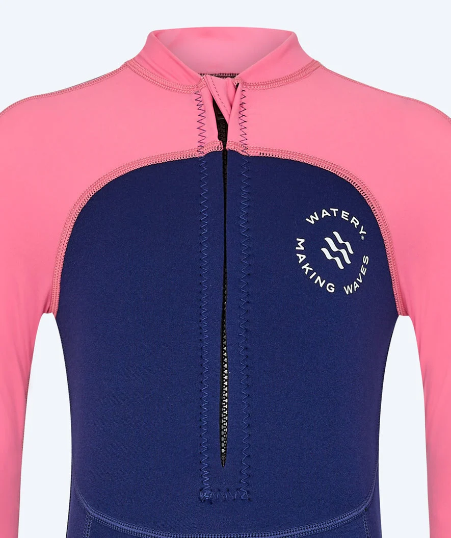Watery UV wetsuit for kids - Calypso Full-Body - Pink - Image 9