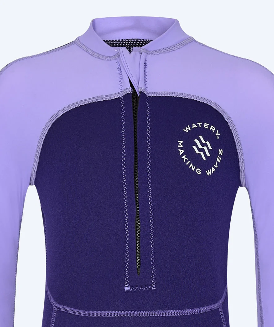 Watery UV wetsuit for kids - Calypso Full-Body - Purple - Image 10