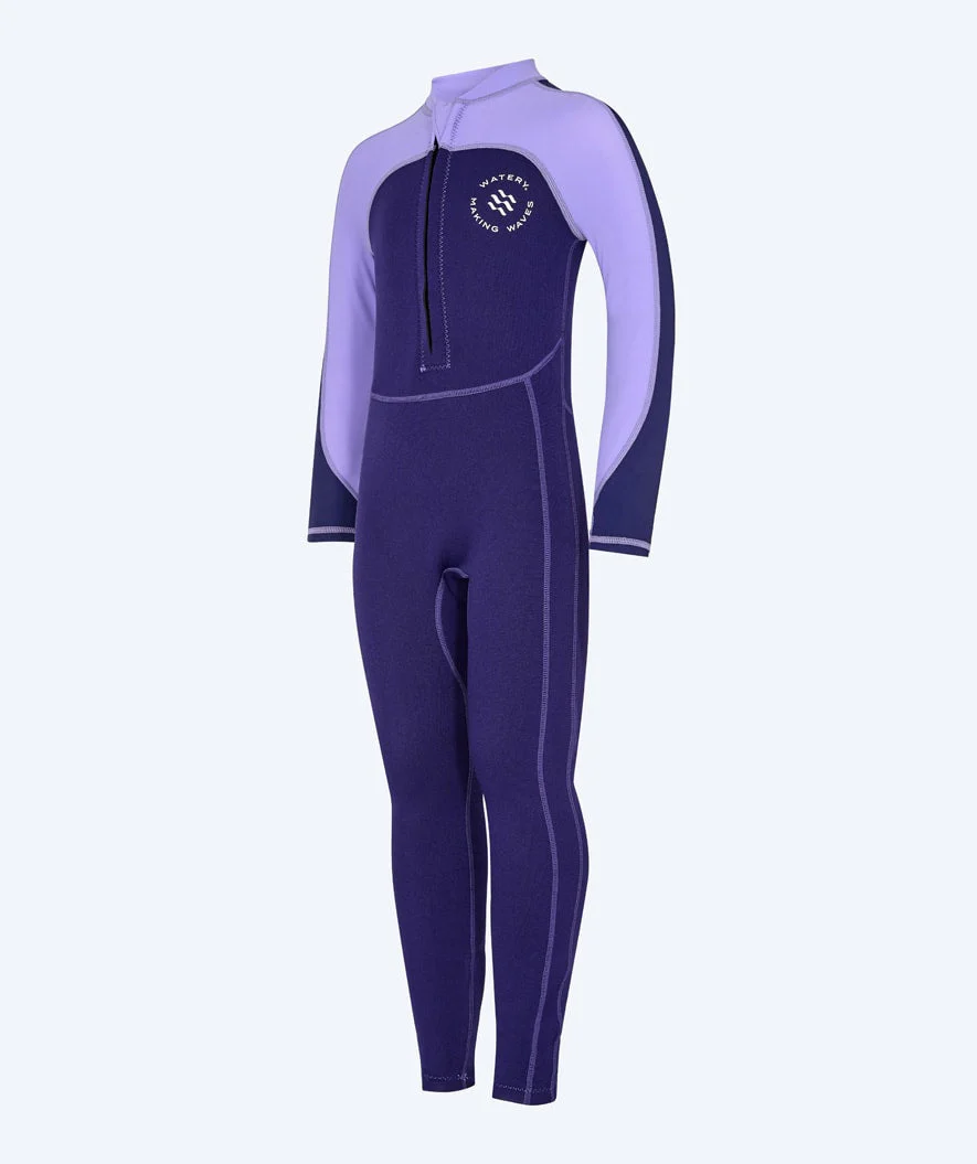 Watery UV wetsuit for kids - Calypso Full-Body - Purple - Image 11