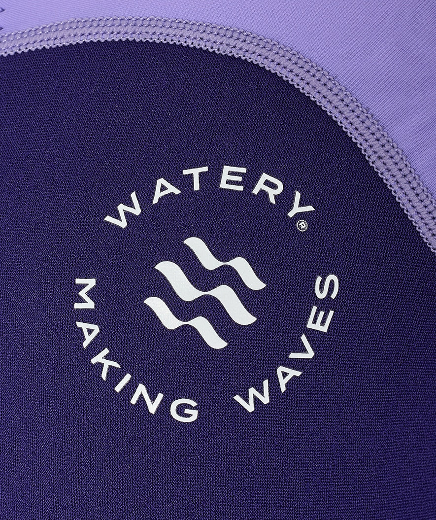 Watery UV wetsuit for kids - Calypso Full-Body - Purple - Image 15