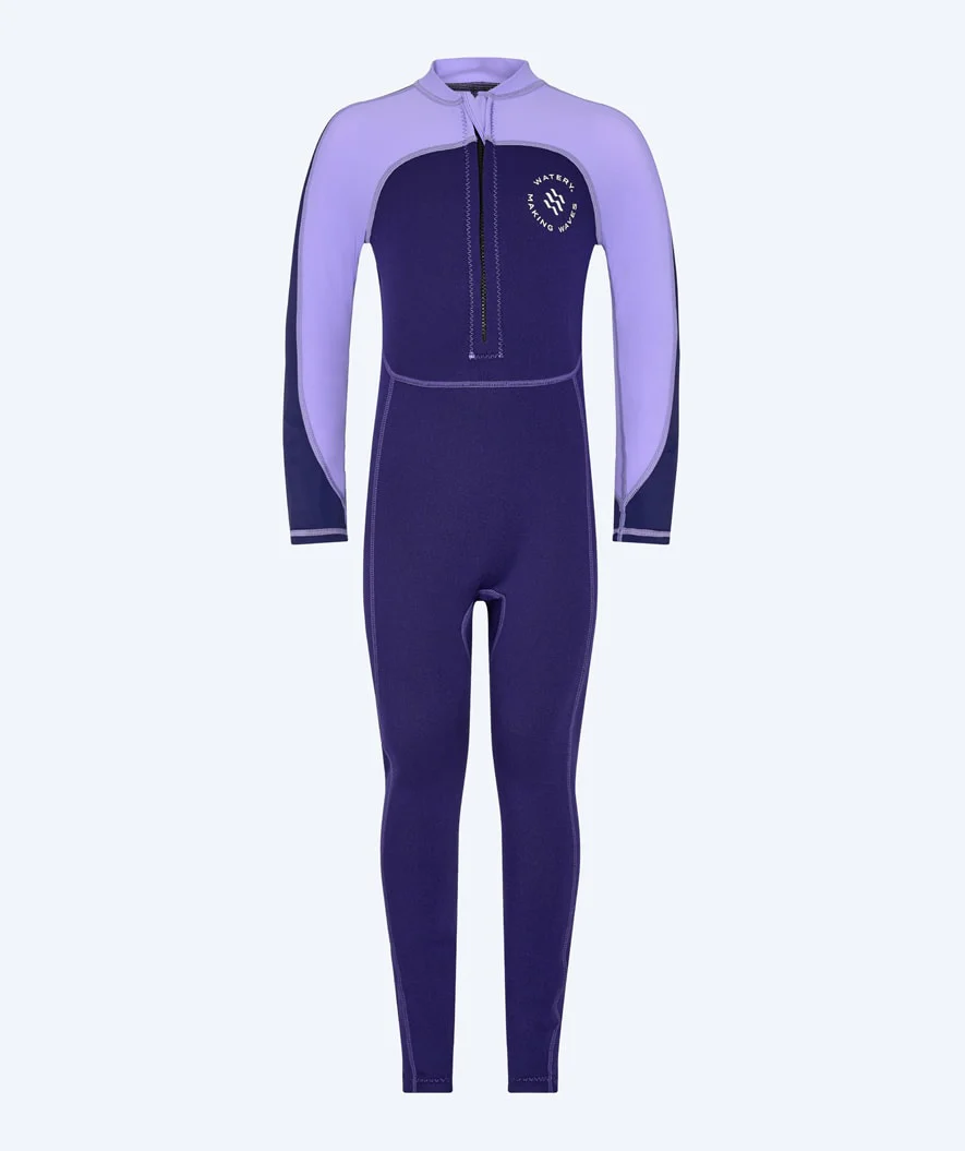 Watery UV wetsuit for kids - Calypso Full-Body - Purple - Image 6