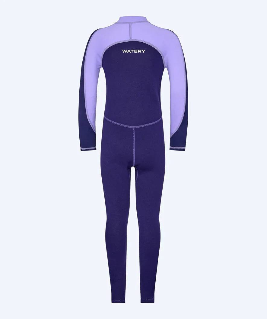 Watery UV wetsuit for kids - Calypso Full-Body - Purple - Image 8