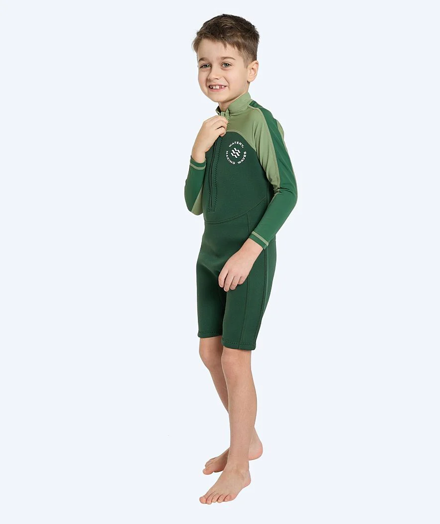 Watery UV wetsuit for kids - Calypso Long Sleeve - Green/light green - Image 3