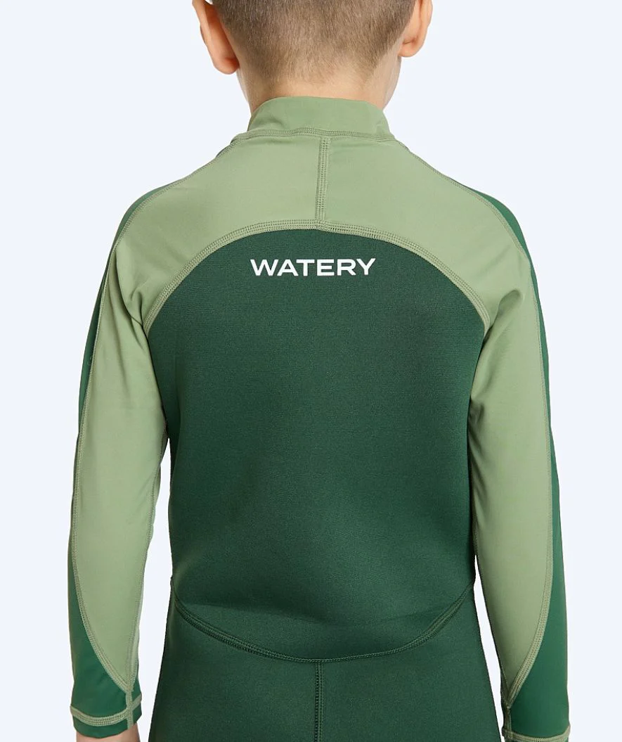 Watery UV wetsuit for kids - Calypso Long Sleeve - Green/light green - Image 6