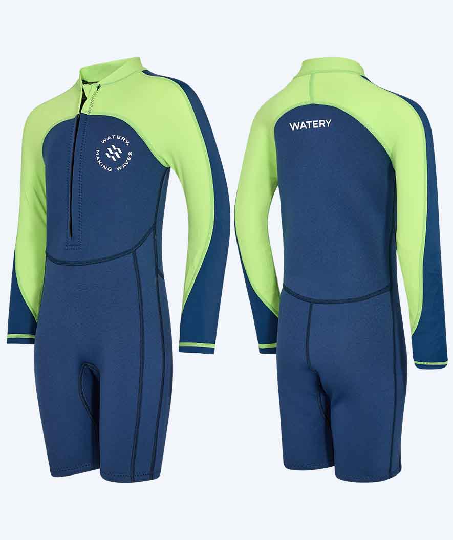 Watery UV wetsuit for kids - Calypso Long Sleeve - Atlantic Green