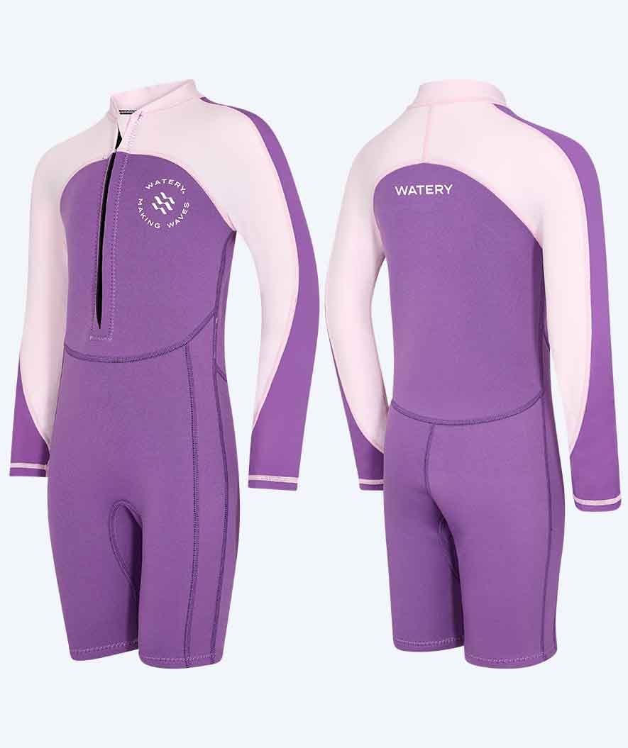 Watery UV wetsuit for kids - Calypso Long Sleeve - Atlantic Purple