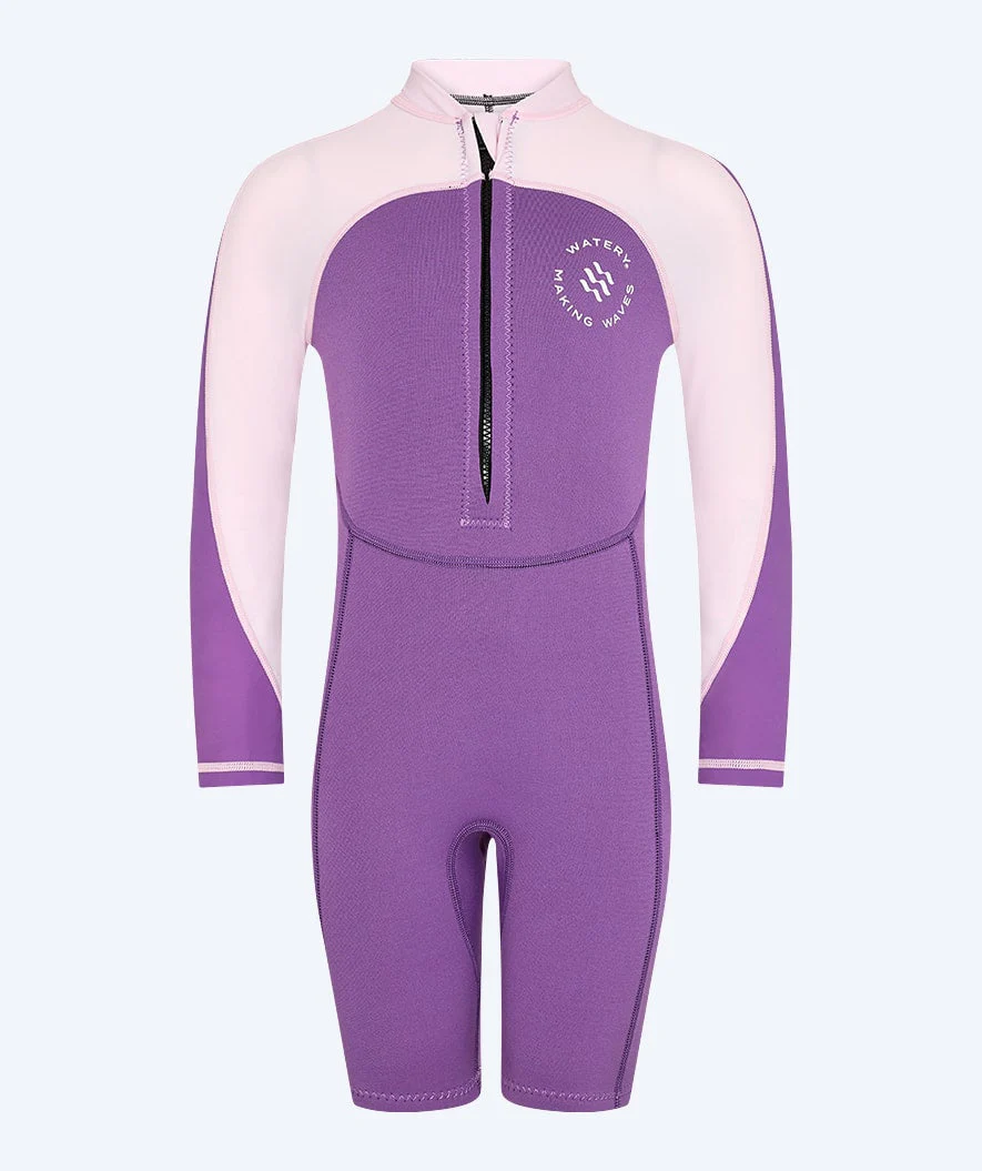 Watery UV wetsuit for kids - Calypso Long Sleeve - Atlantic Purple - Image 5