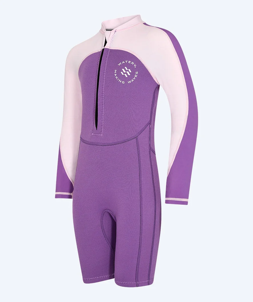 Watery UV wetsuit for kids - Calypso Long Sleeve - Atlantic Purple - Image 7