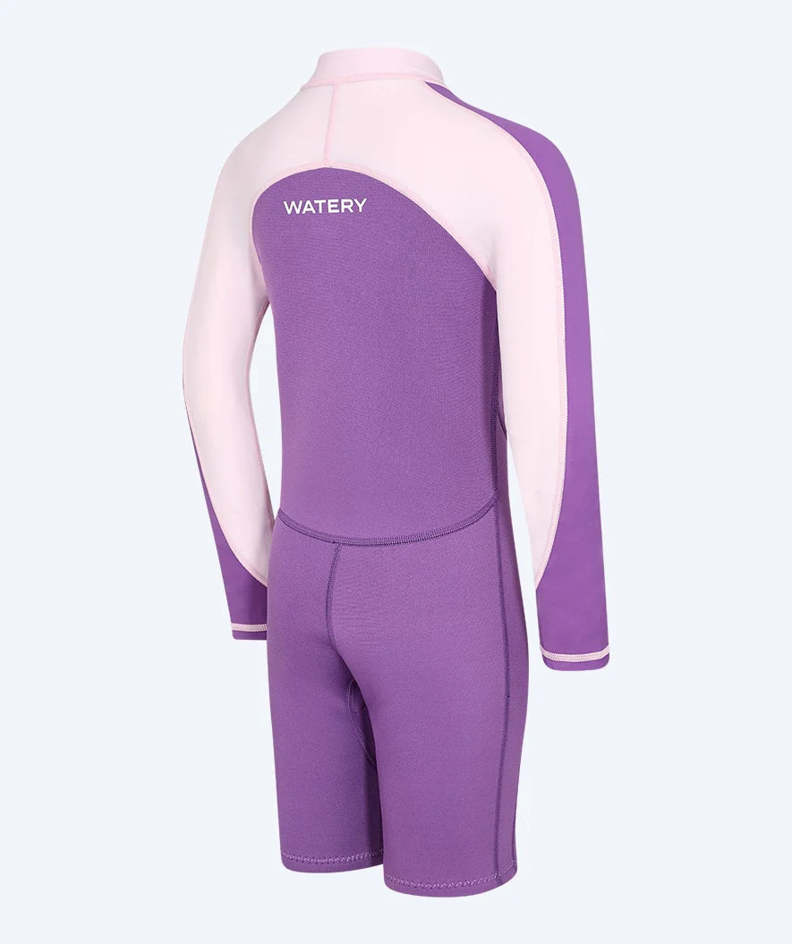 Watery UV wetsuit for kids - Calypso Long Sleeve - Atlantic Purple - Image 8