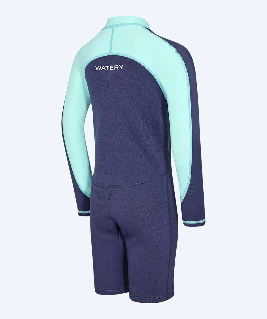 Watery UV wetsuit for kids - Calypso Long Sleeve - Atlantic Turquoise - Image 6