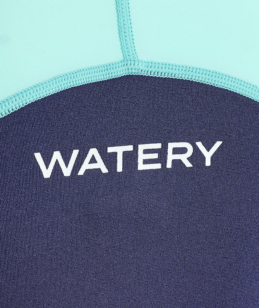 Watery UV wetsuit for kids - Calypso Long Sleeve - Atlantic Turquoise - Image 7