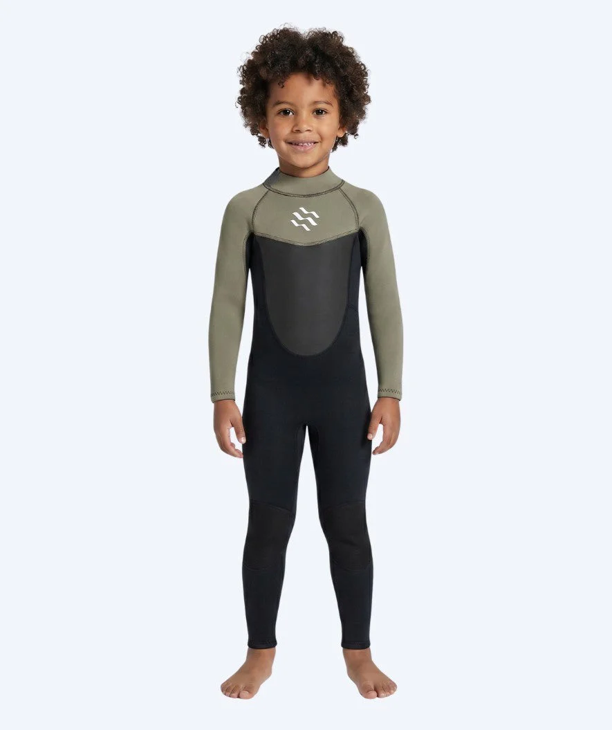 Watery wetsuit for kids - Gecko (3mm) - Dust green - Image 8