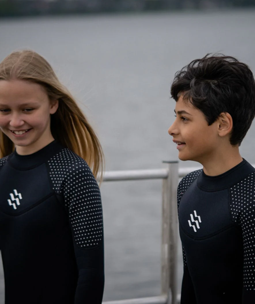 Watery wetsuit for kids - Hedgehog (3mm) - Black - Image 19
