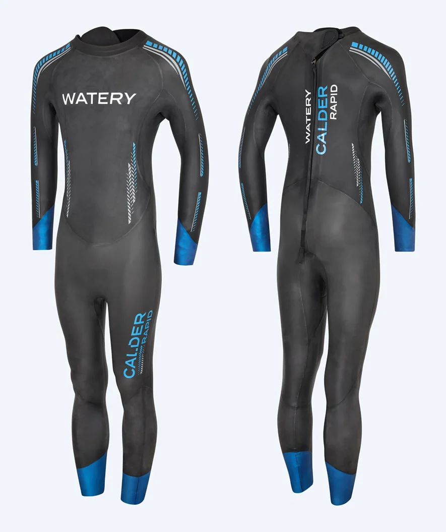 Watery wetsuit for men - Calder Rapid - Black/blue
