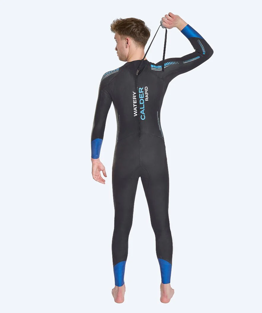 Watery wetsuit for men - Calder Rapid - Black/blue - Image 3