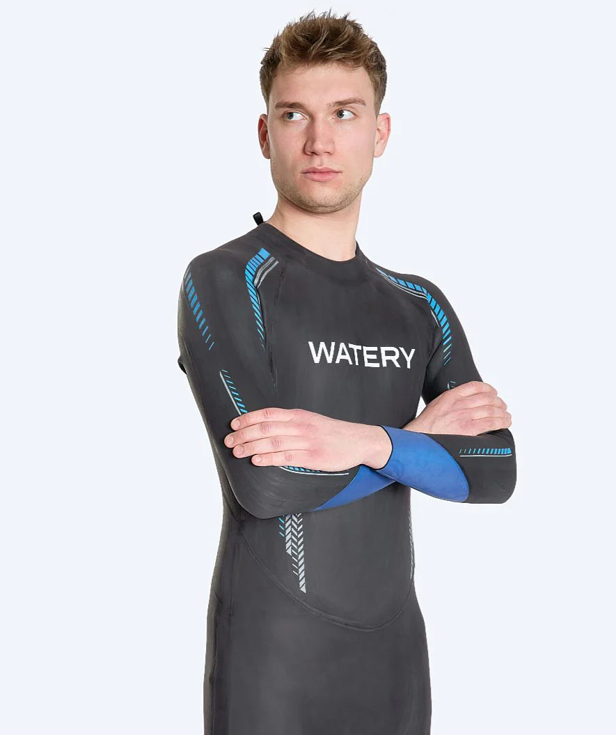 Watery wetsuit for men - Calder Rapid - Black/blue - Image 5