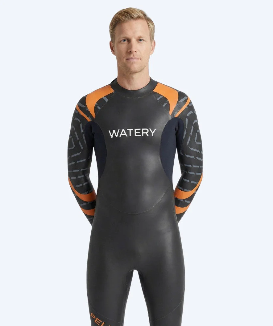 Watery wetsuit for men - Pelican - Orange - Image 2