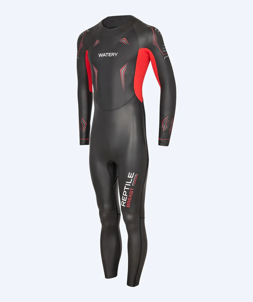 Watery wetsuit for men - Reptile Breast - Orange - Image 11