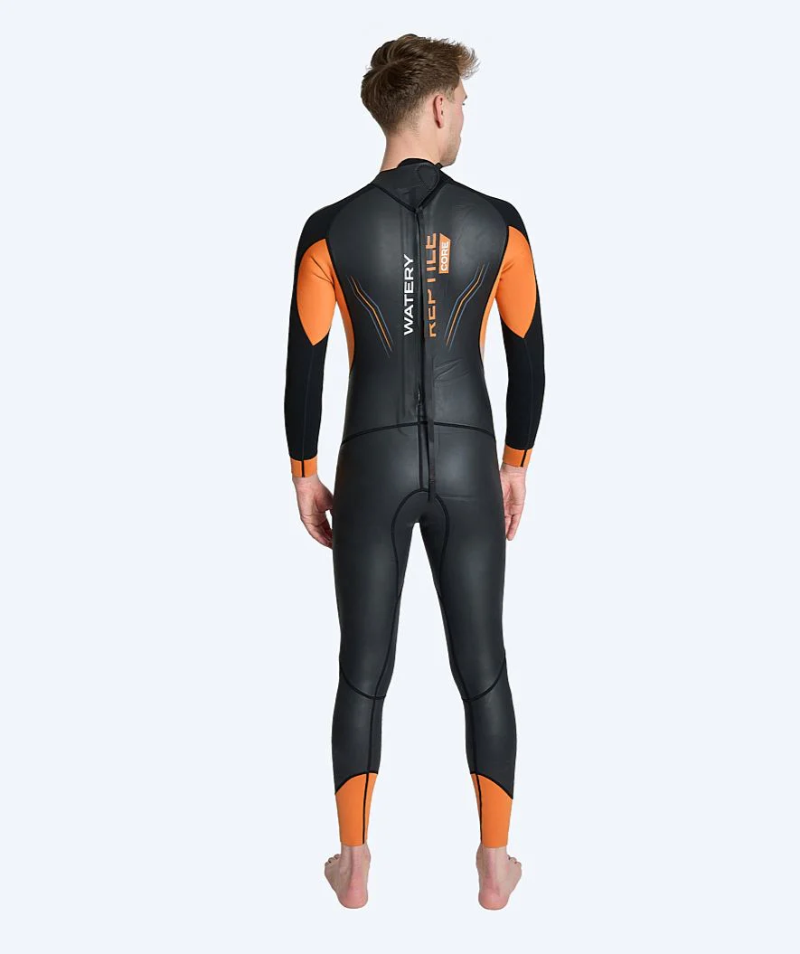 Watery wetsuit for men - Reptile Core - Black/orange - Image 3