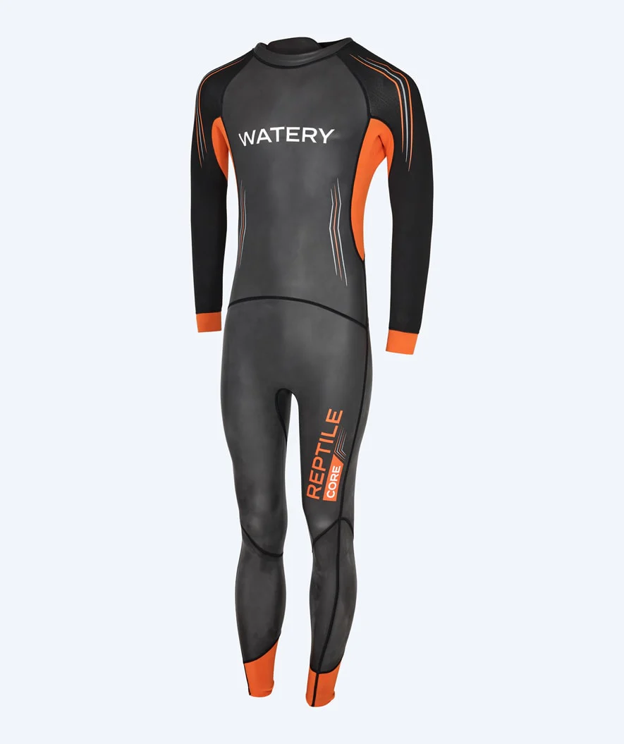 Watery wetsuit for men - Reptile Core - Black/orange - Image 8