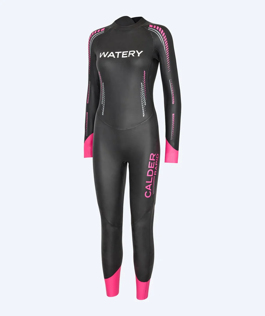 Watery wetsuit for women - Calder Rapid - Black/pink - Image 11