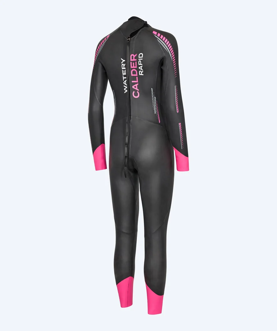 Watery wetsuit for women - Calder Rapid - Black/pink - Image 12