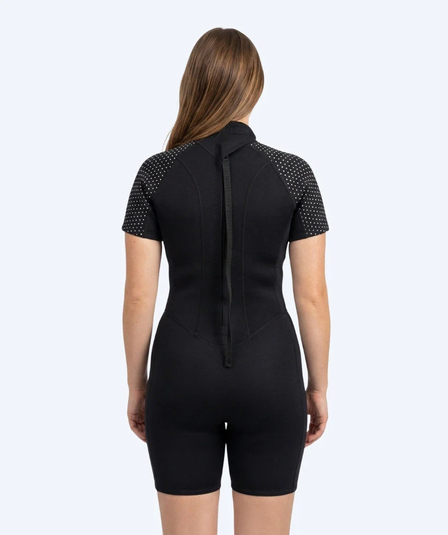 Watery wetsuit for women - Short Sleeve Duncan (3mm) - Black - Image 3