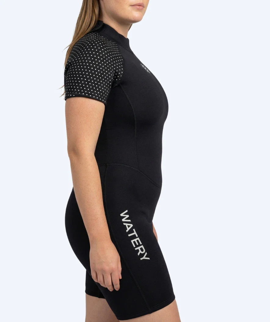 Watery wetsuit for women - Short Sleeve Duncan (3mm) - Black - Image 7