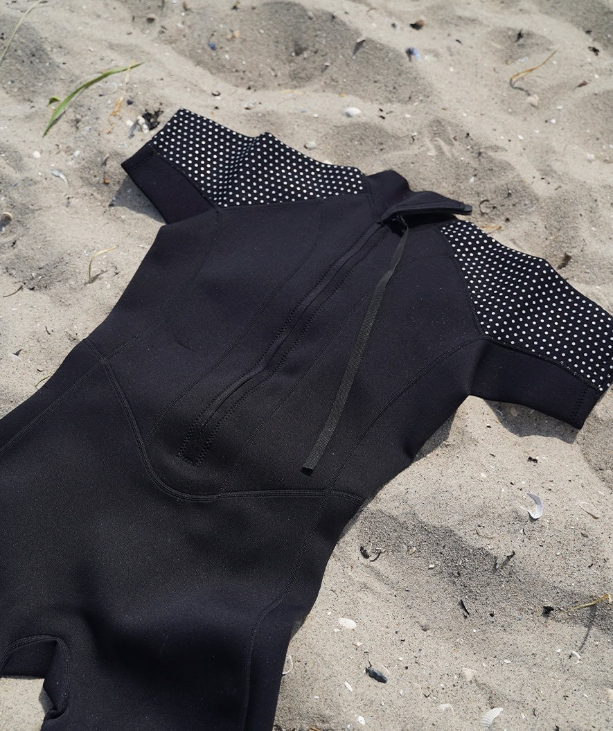 Watery wetsuit for women - Short Sleeve Duncan (3mm) - Black - Image 9