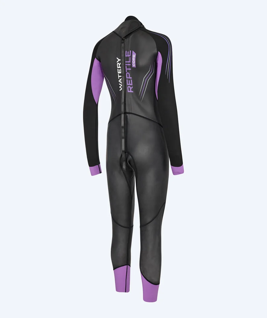 Watery wetsuit for women - Reptile Core - Black/purple - Image 10