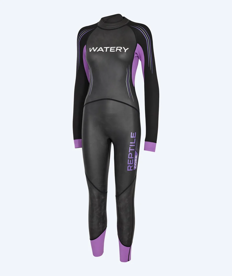 Watery wetsuit for women - Reptile Core - Black/purple - Image 9