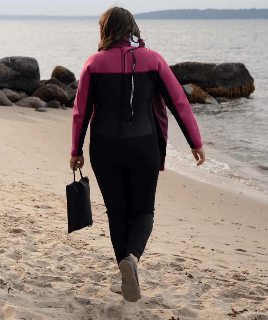 Watery wetsuit for women - Gecko (3mm) - Dust pink - Image 13