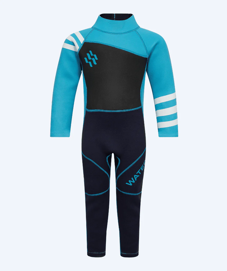 Watery wetsuit for kids - Electra (2.2mm) - Dark blue/light blue - Image 2