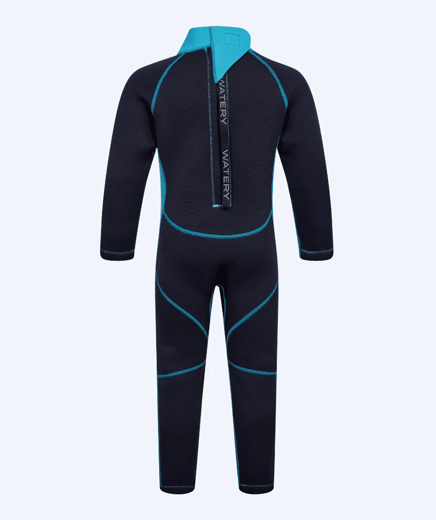Watery wetsuit for kids - Electra (2.2mm) - Dark blue/light blue - Image 3