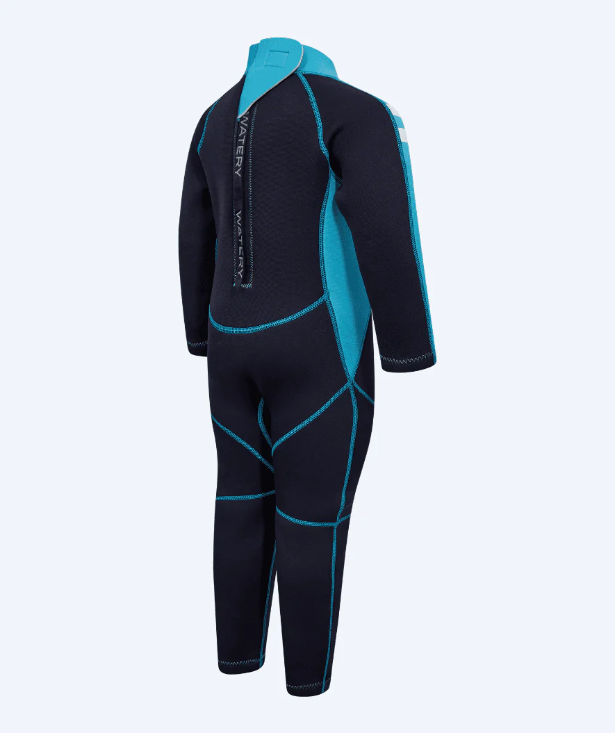 Watery wetsuit for kids - Electra (2.2mm) - Dark blue/light blue - Image 5