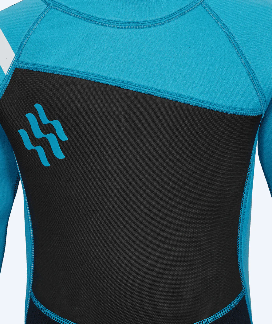 Watery wetsuit for kids - Electra (2.2mm) - Dark blue/light blue - Image 6