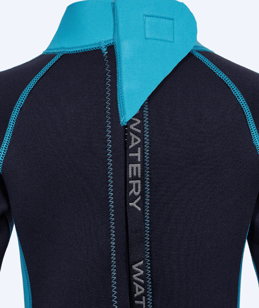 Watery wetsuit for kids - Electra (2.2mm) - Dark blue/light blue - Image 7