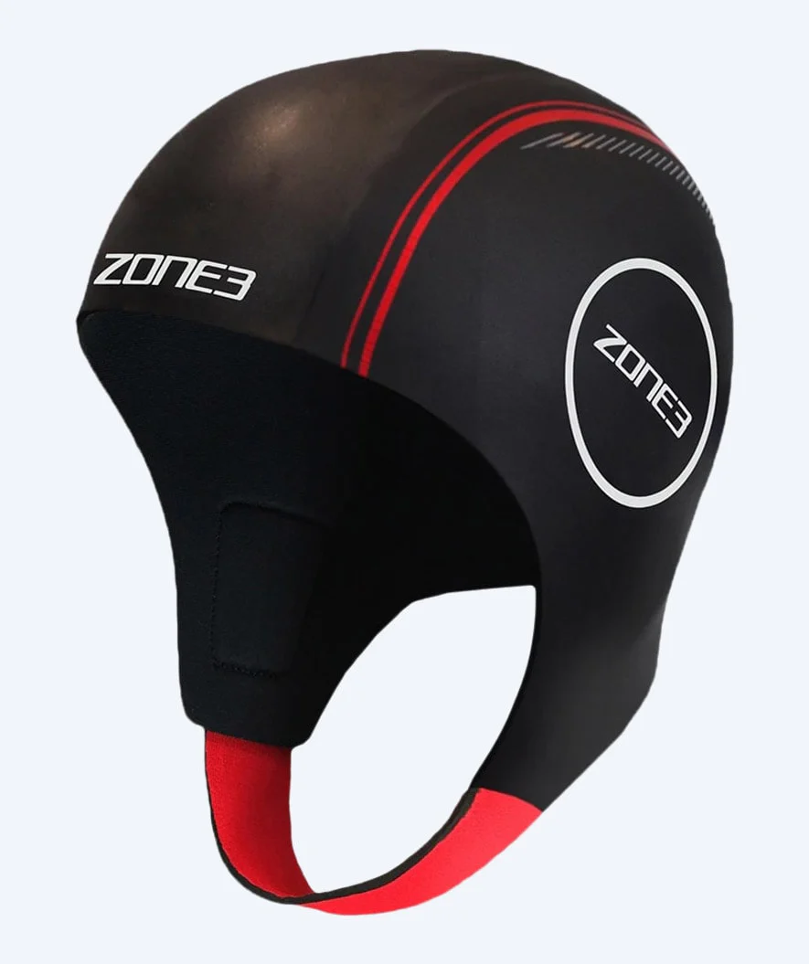 ZONE3 neoprene hood - (4mm) - Black/red