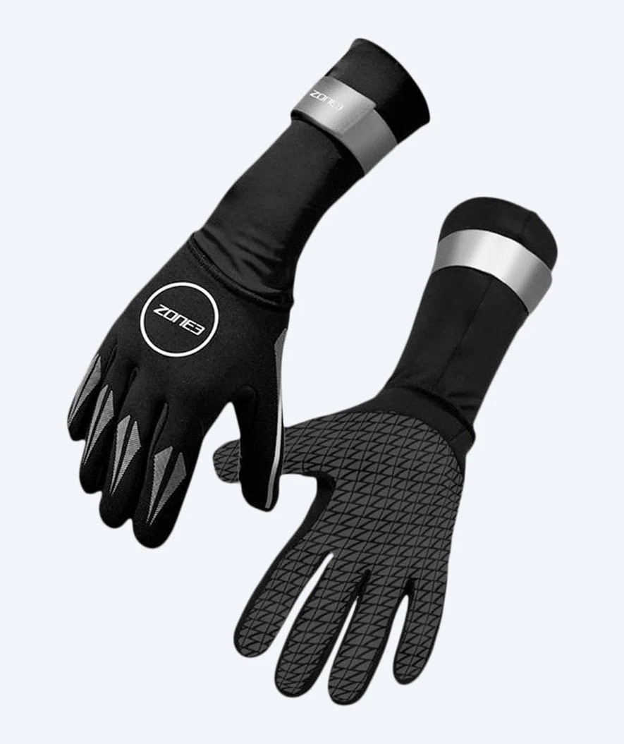 ZONE3 neoprene gloves - (2mm) - Black/silver
